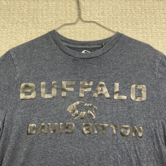 Buffalo David Bitton Mens S Graphic T Shirt Dark Blue Buffalo Logo Tee 100% - Picture 6 of 13
